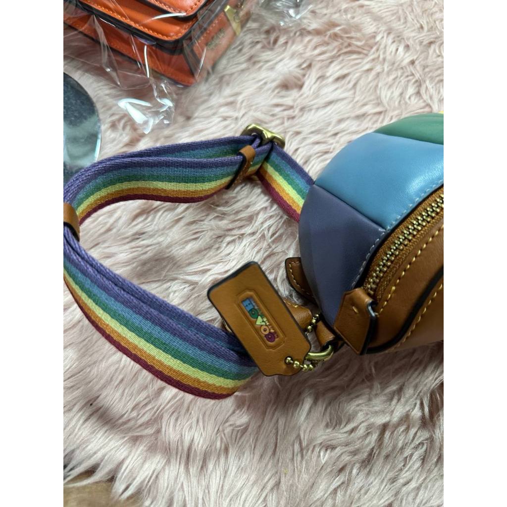 ORIG & IMPORTED CCH Retail Bethany Belt Bag With Rainbow Quilting