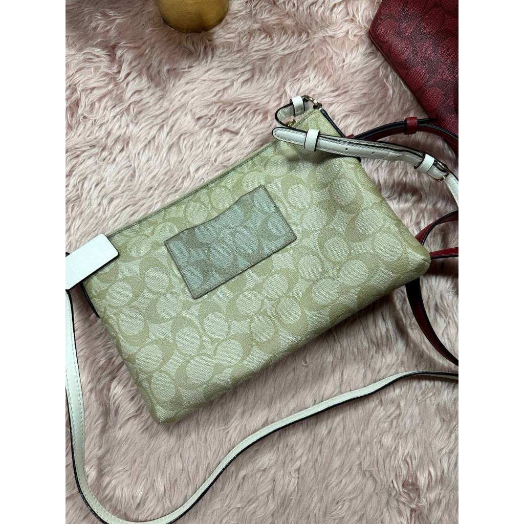 ORIG Preloved CCH POP Crossbody East/West Crossbody Light Khaki Bag with Pouch
