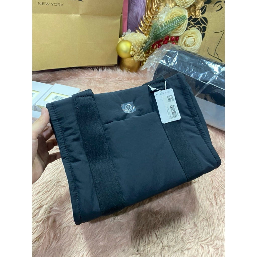 ORIG & IMPORTED LuluLemon Boxy Mini Tote Bag 4.5L Black Nylon
