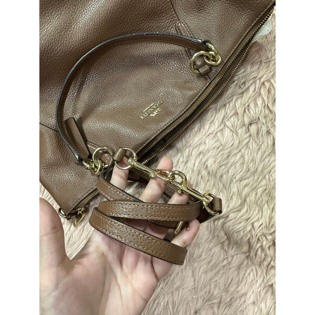 ORIG Preloved CCH Small Kelsey Satchel Brown Bag