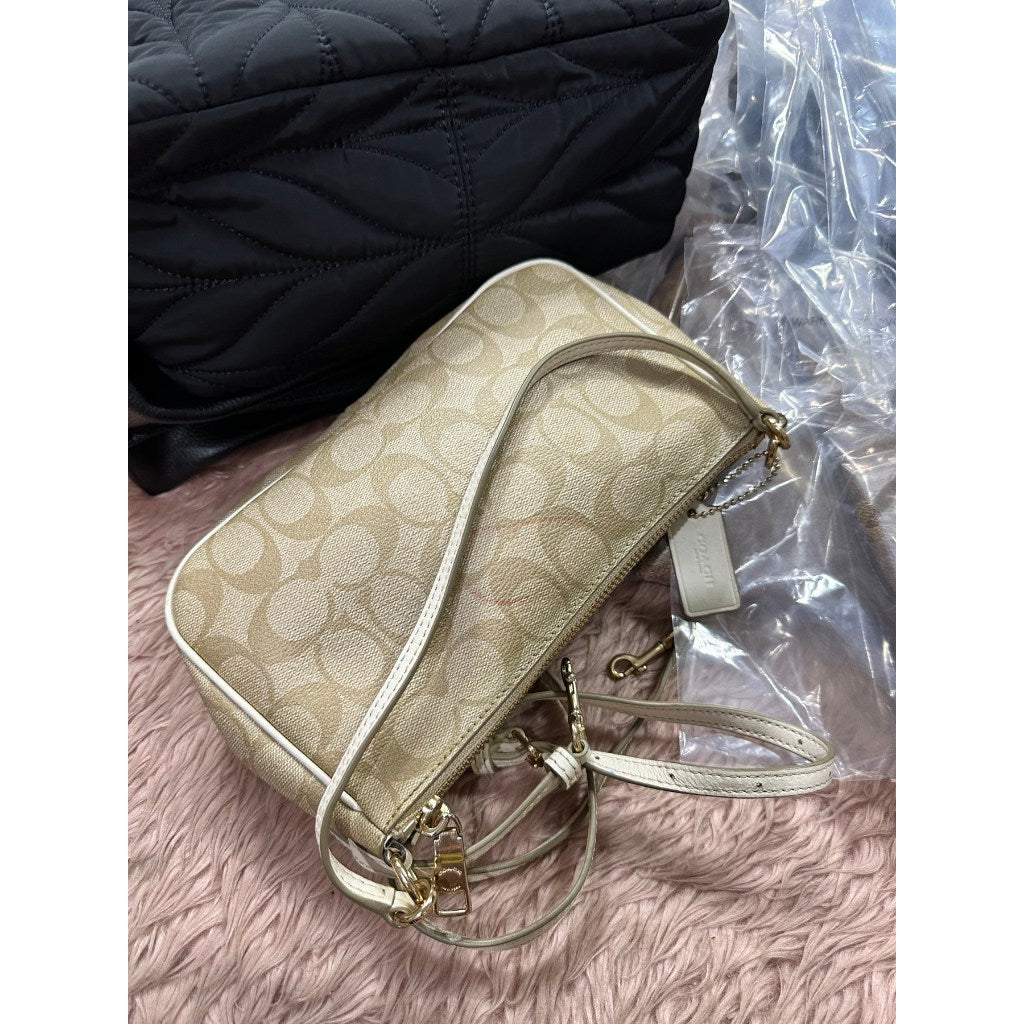 ORIG Preloved CCH Nolita 19 Top Handle Shoulder Bag Light Khaki