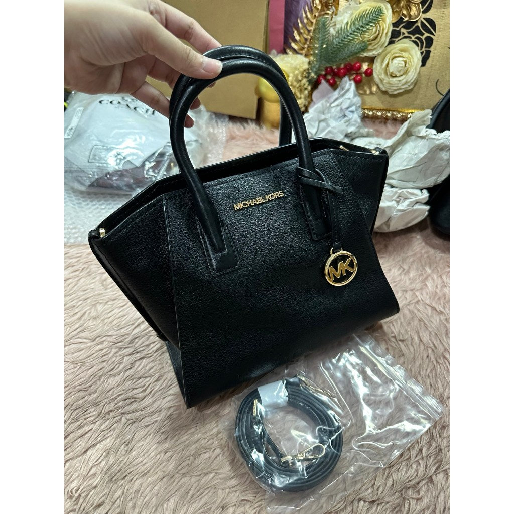ORIG Preloved MK Avril Small Satchel Black Bag