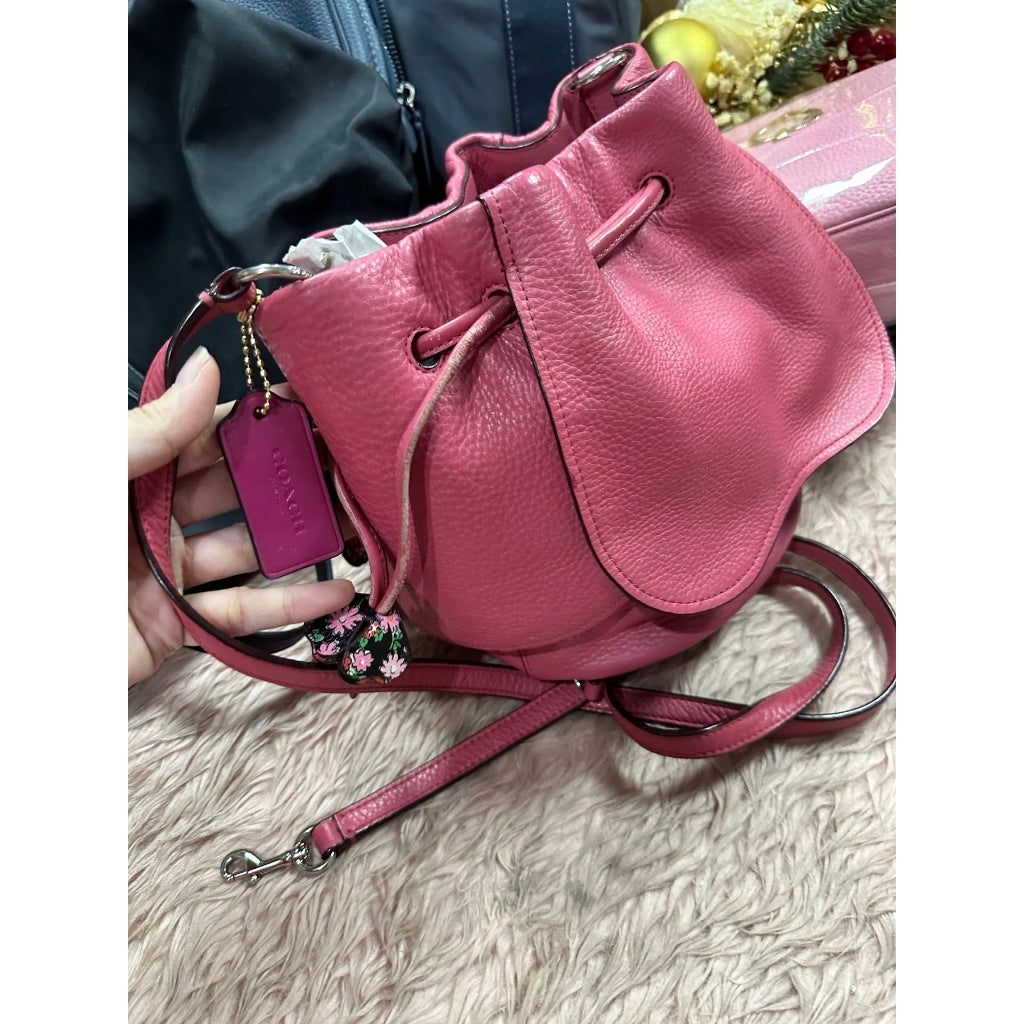 ORIG Preloved RARE CCH Drawstring Crossbody Petal Pink Bag