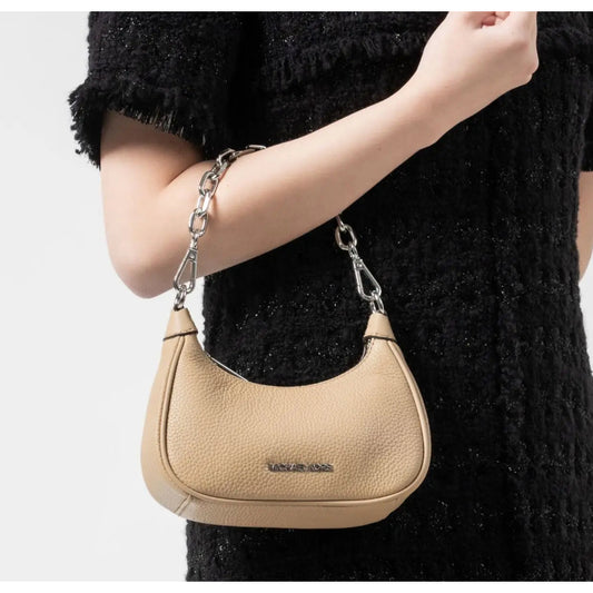 ORIG PRELOVED  MK Cora Mini Zip Pouchette Camel KiliKili Crossbody Bag Camel Brown