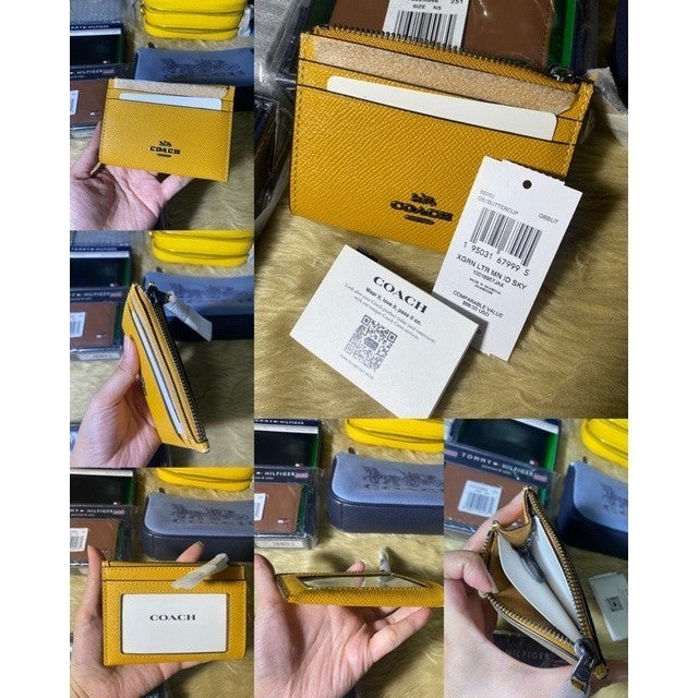 ORIG & IMPORTED Co@ch MINI SKINNY ID CASE CARD HOLDER SMALL WALLET - ORIG, US IMPORTED