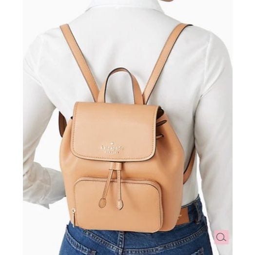 ORIG PRELOVED  KS Darcy Camel Leather Backpack Brown Bag