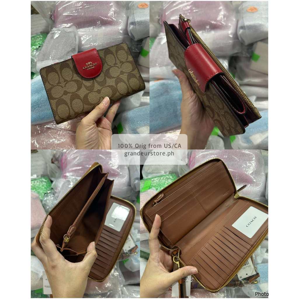 ORIG & IMPORTED CCH Phone Tech Long Wallet Brown Black