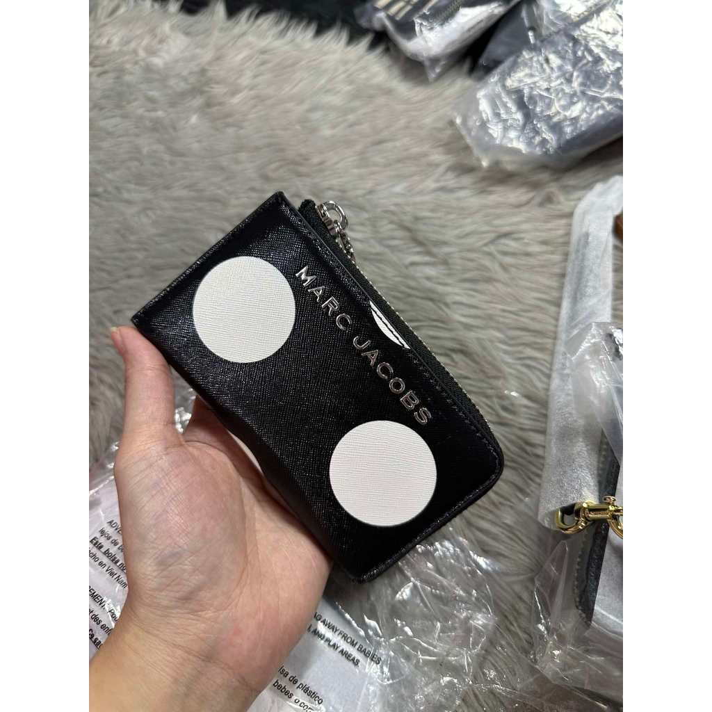 ORIG & IMPORTED MJ Spots Small Zip Card Case Wallet