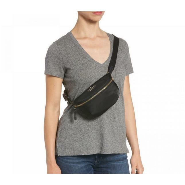 ORIG Preloved KS Watson Lane Nylon Belt Small Bag Black