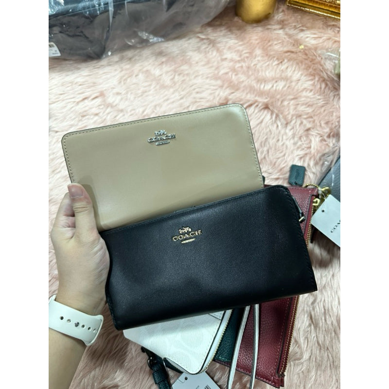 ORIG & IMPORTED CCH Retail Skinny Long Wallet Pink/Lilac/Brown