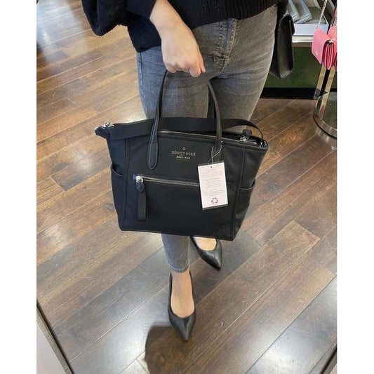 DISCONTINUED ‼️ NO RESTOCK!! ORIG & IMPORTED KS Chelsea Medium Satchel Nylon Bag Black