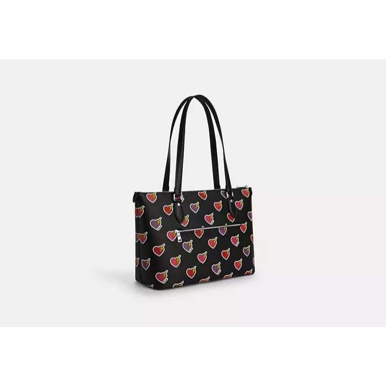 ORIG & IMPORTED C0@CH Gallery Tote Bag With Heart Bolt Print