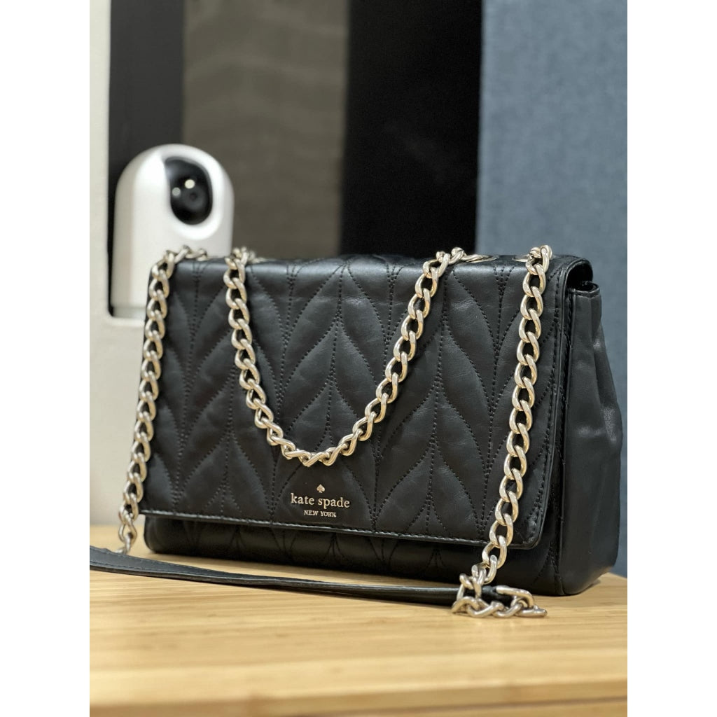 ORIG Preloved KS Medium Briar Lane Quilted Emelyn Black Bag