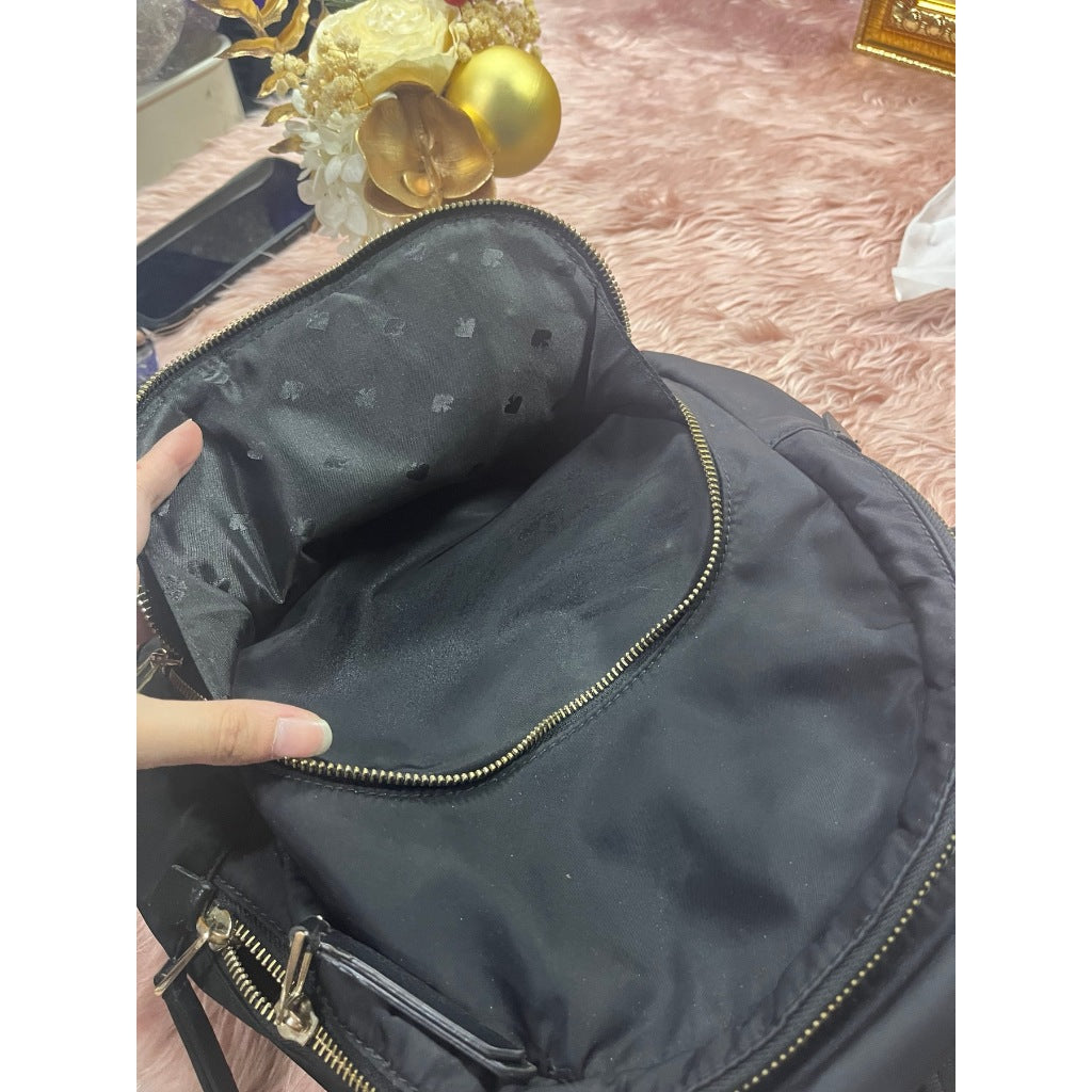 ORIG Preloved KS Dawn Medium Nylon Backpack Black Bag