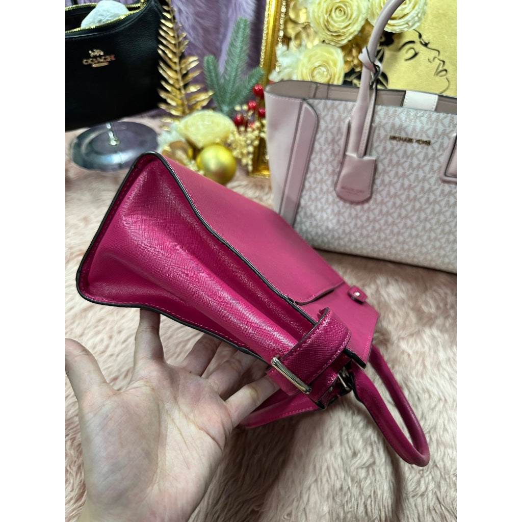 ORIG Preloved WITH FLAW KS Staci Medium Satchel Pink Bag