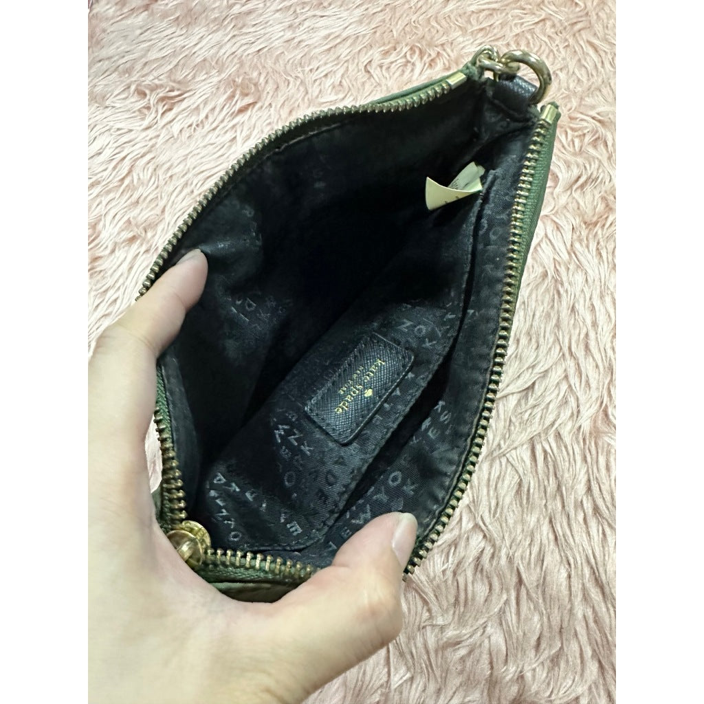 ORIG Preloved KS Wilson Road Jane Nylon Shoulder Bag Green