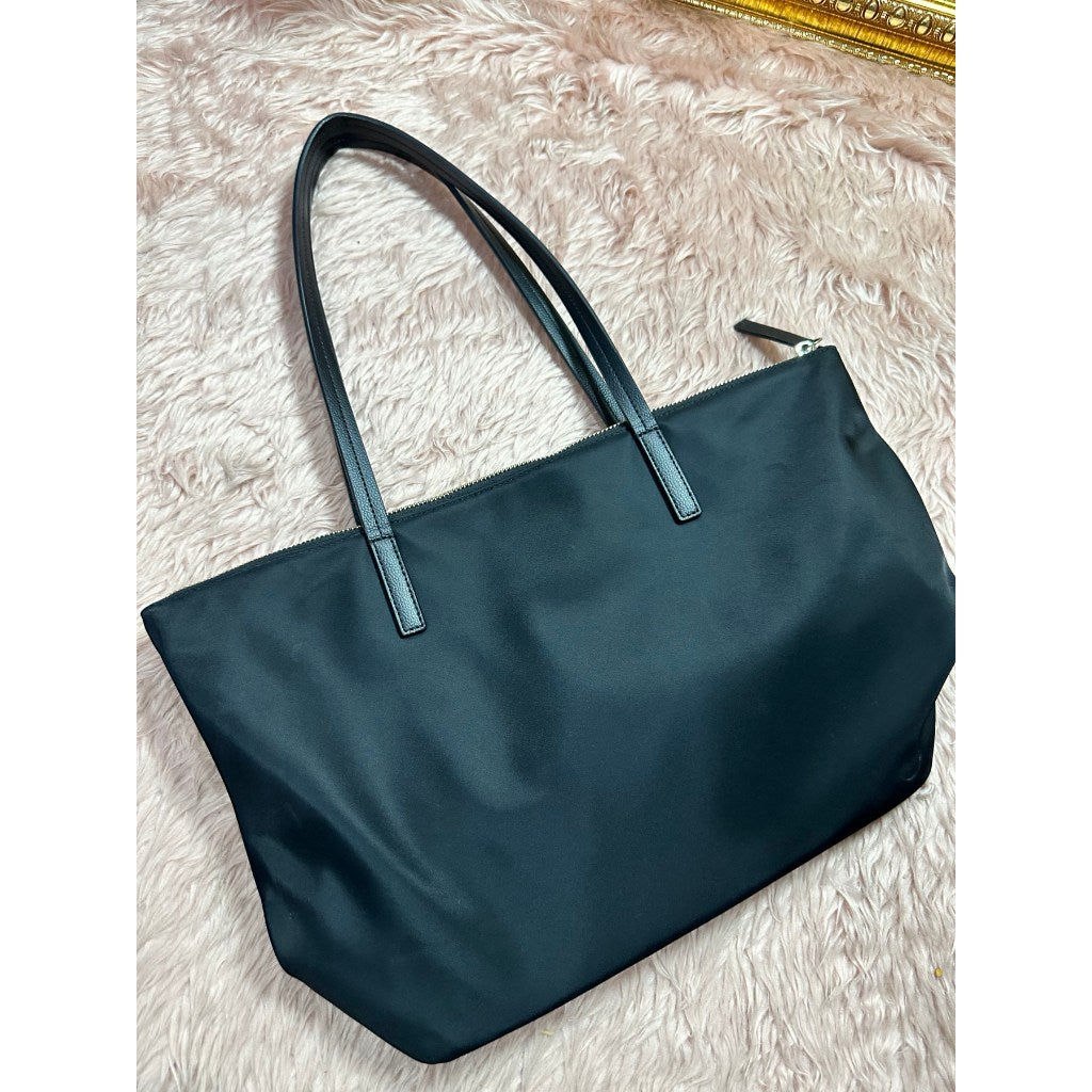 ORIG Preloved KS Kitt Nylon Medium Tote Black Bag