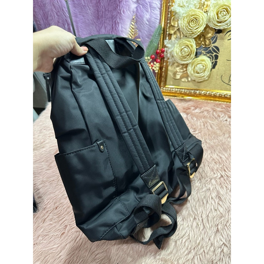 ORIG & IMPORTED Preloved MJ Preppy Nylon Backpack Bag Black