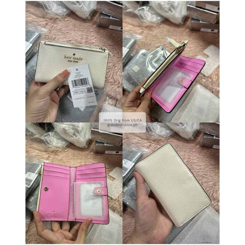 ORIG & IMPORTED KS Leila Julia Small Slim BiFold Wallet Black/Brown/Pink/White