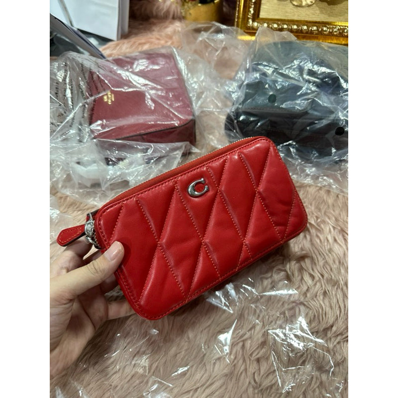 ORIG & IMPORTED CCH Kira Crossbody With Pillow Quilting Small Red Bag Wristlet