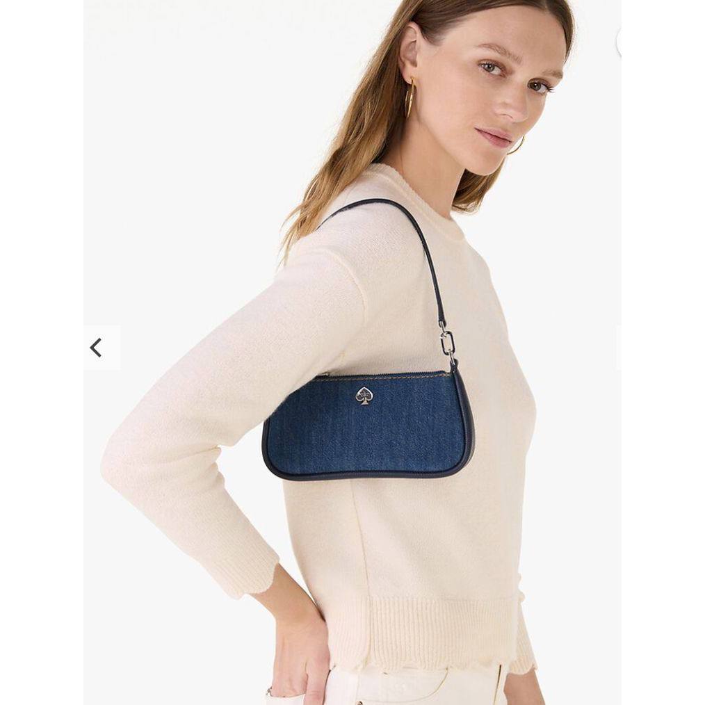 ORIG & IMPORTED KS Kayla Denim Convertible Wristlet Small Blue Bag