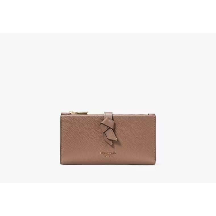 ORIG & IMPORTED KS Knott Zip Slim Long Wallet Brown