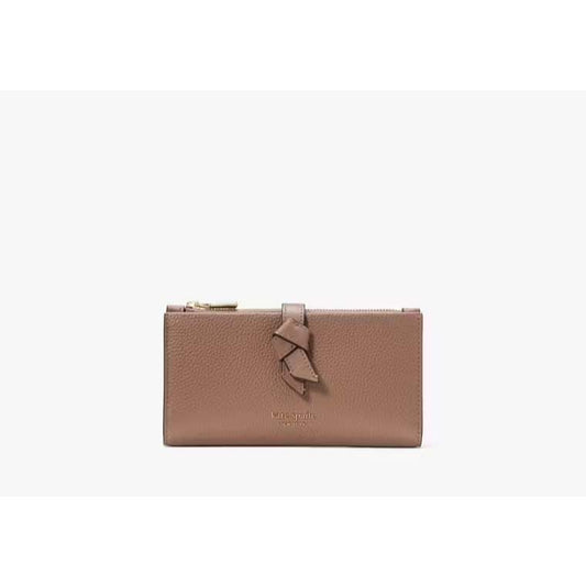ORIG & IMPORTED KS Knott Zip Slim Long Wallet Brown