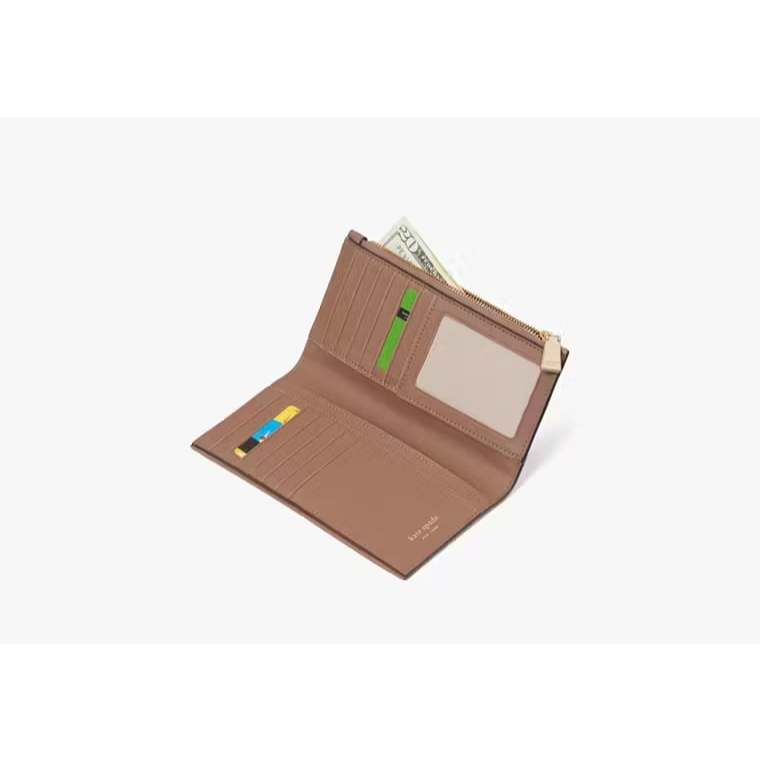ORIG & IMPORTED KS Knott Zip Slim Long Wallet Brown