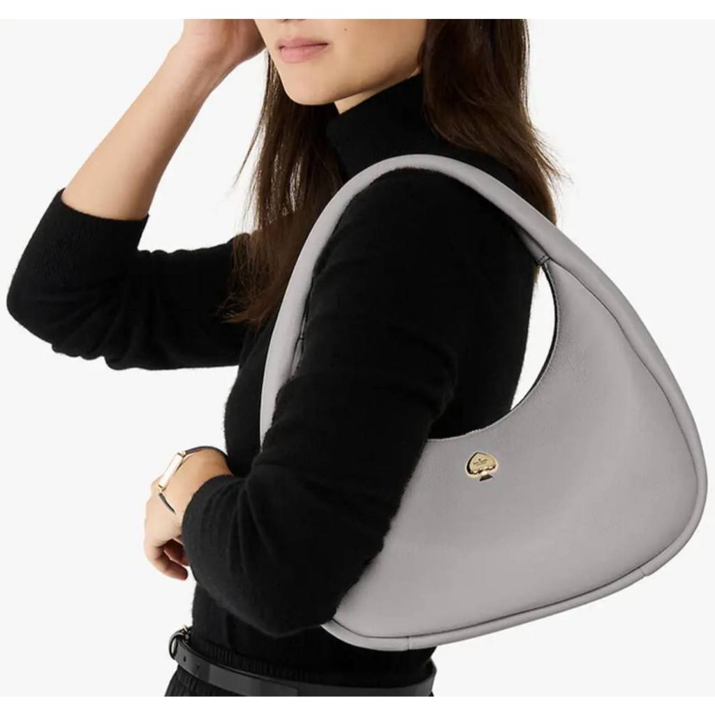 ORIG & IMPORTED KS Kayla Crescent Shoulder Bag Black