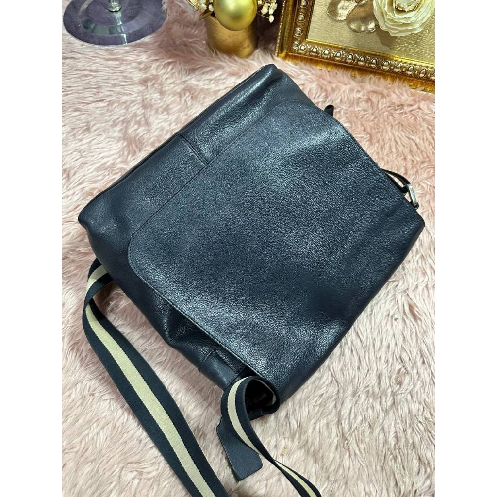 ORIG Preloved CCH Charles Messenger Blue Flap Bag
