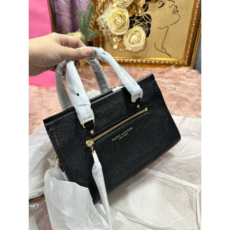 ORIG & IMPORTED MJ Mini Cruiser Black Pebbled Leather Bag