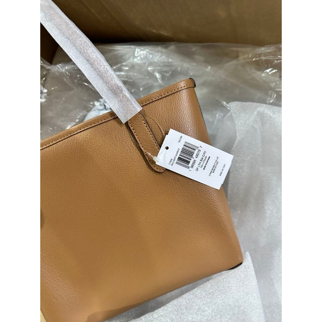ORIG & IMPORTED CCH Small City Tote Bag Saddle Brown