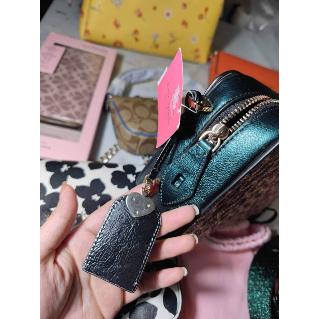 SALE! ❤️ ORIG & IMPORTED KS candid metallic leopard medium camera bag