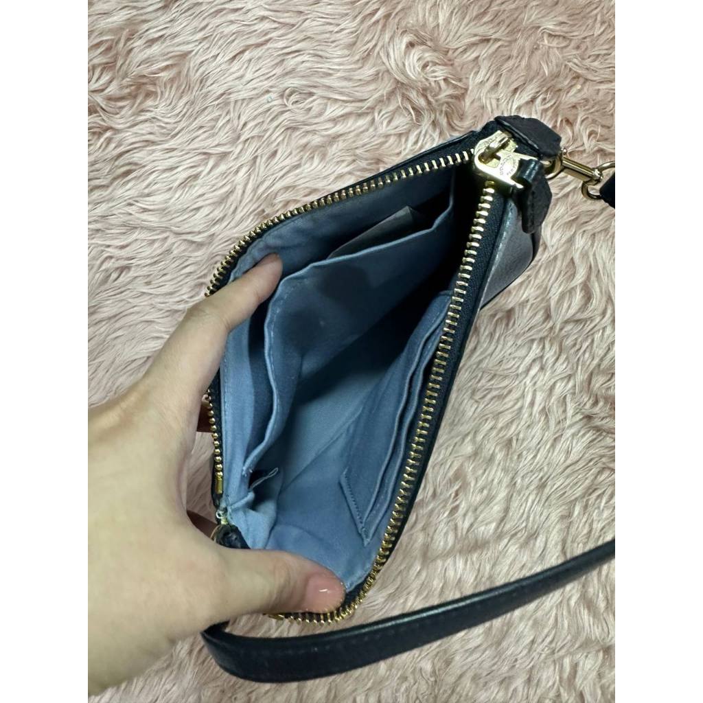 ORIG Preloved CCH Nolita 19 In Colorblock With Horse And Carriage Blue Small Bag
