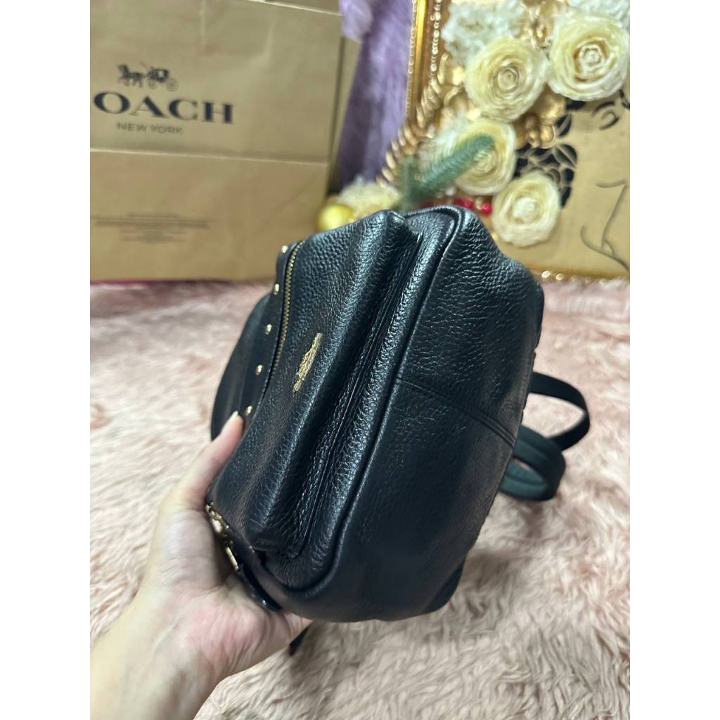 ORIG Preloved CCH Mini Charlie Backpack with studs small black bag