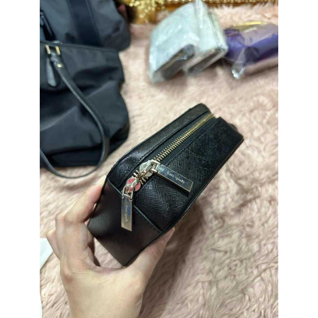 ORIG & IMPORTED Preloved KS Daisy Vanity Crossbody Small Bag in Black