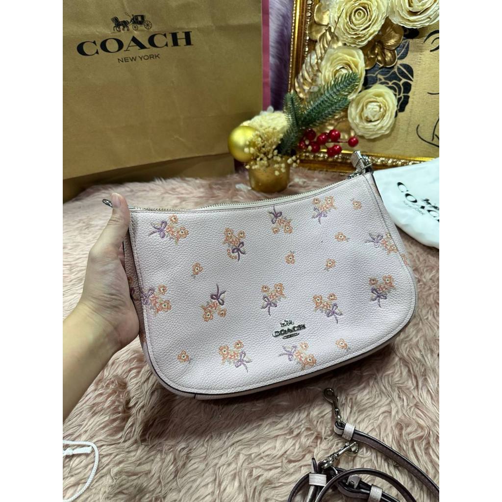 ORIG Preloved CCH Retail Chelsea Crossbody Bag with Floral Bow Print