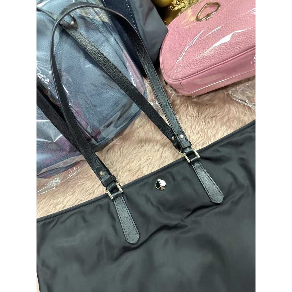 ORIG Preloved KS Taylor Medium Tote Nylon Black Bag