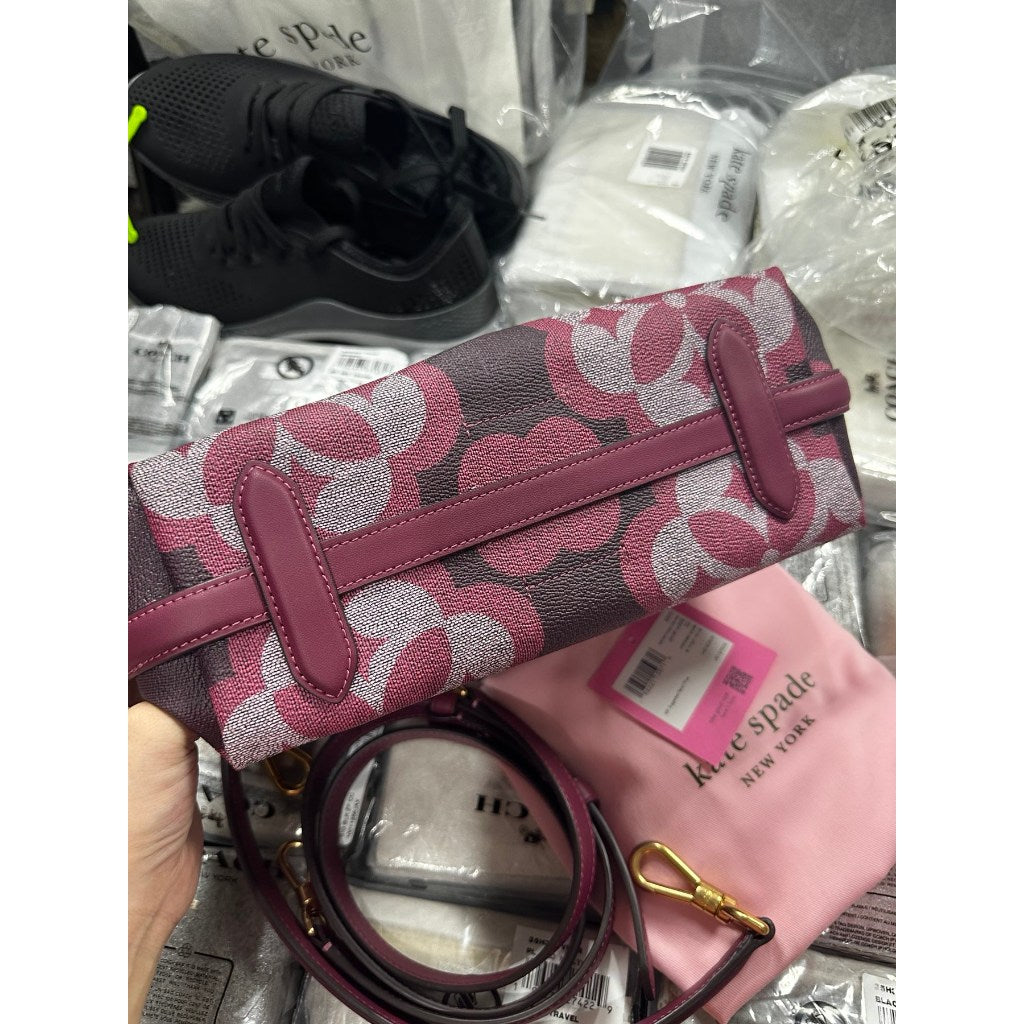 ORIG PRELOVED  KS Reece Small Shoulder Bag Garnet Rose Pink