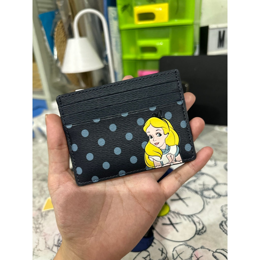 ORIG & IMPORTED Disney X KS Alice Card Holder Small Wallet Blue