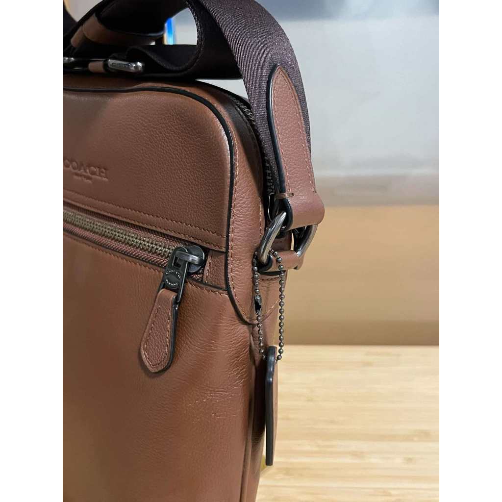 ORIG Preloved CCH Houston Flight Men's Bag Brown