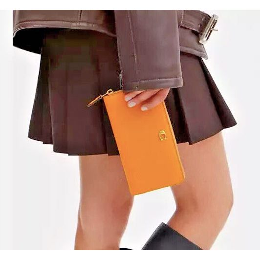 ORIG & IMPORTED CCH Retail Buttercup Yellow Accordion Zip Long Wallet