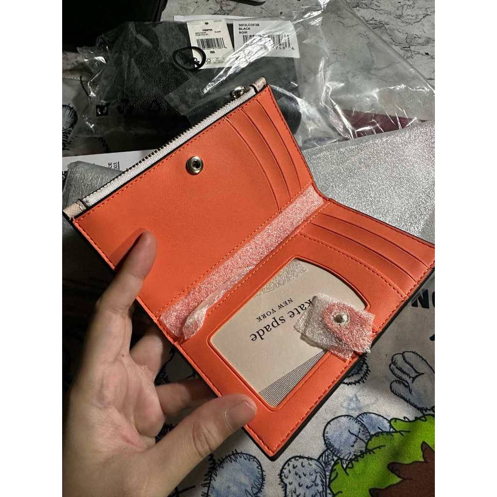 ORIG & IMPORTED KS RARE Tini Embellished Small Slim Bifold Wallet