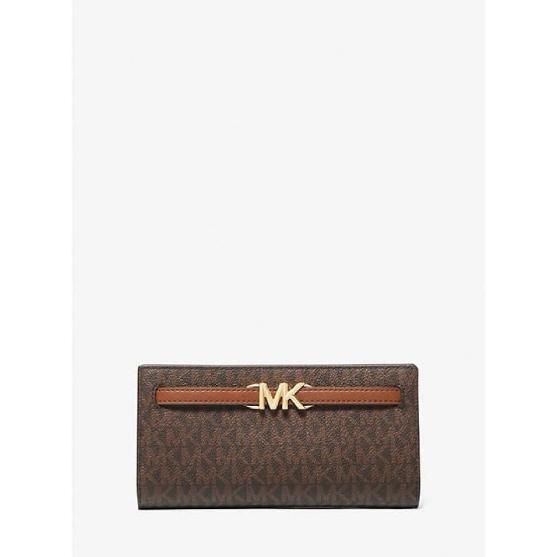 MK Reed Long Logo Wallet Brown