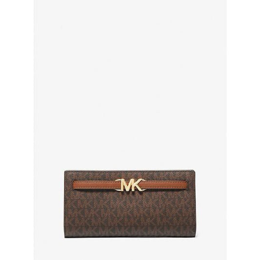 MK Reed Long Logo Wallet Brown