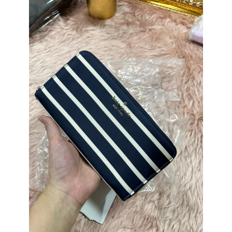 ORIG & IMPORTED KS Chelsea Nylon Large Continental Long Wallet BLACK