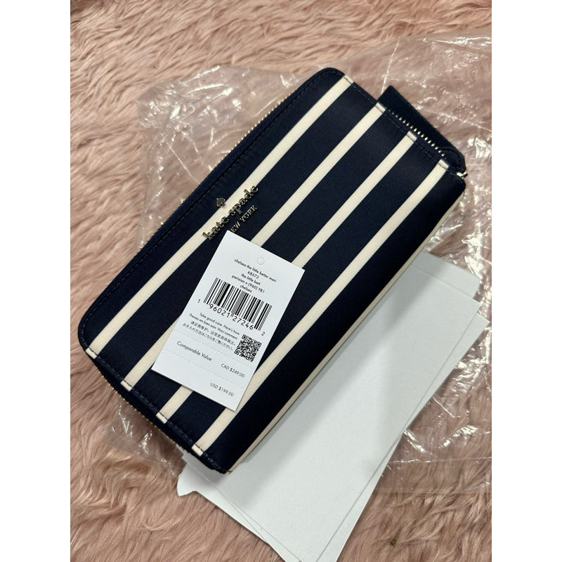 ORIG & IMPORTED KS Chelsea Nylon Large Continental Long Wallet BLACK
