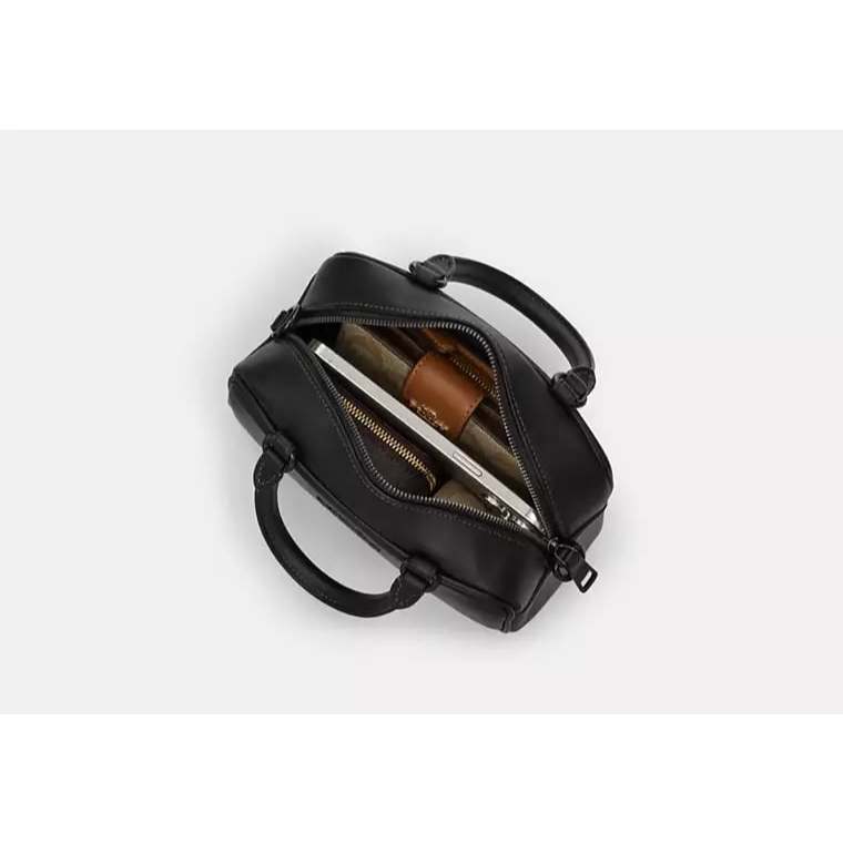 ORIG & IMPORTED CCH Small Satchel Crossbody Black Bag With Grommets