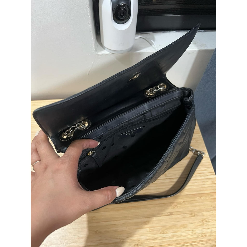 ORIG Preloved KS Medium Briar Lane Quilted Emelyn Black Bag