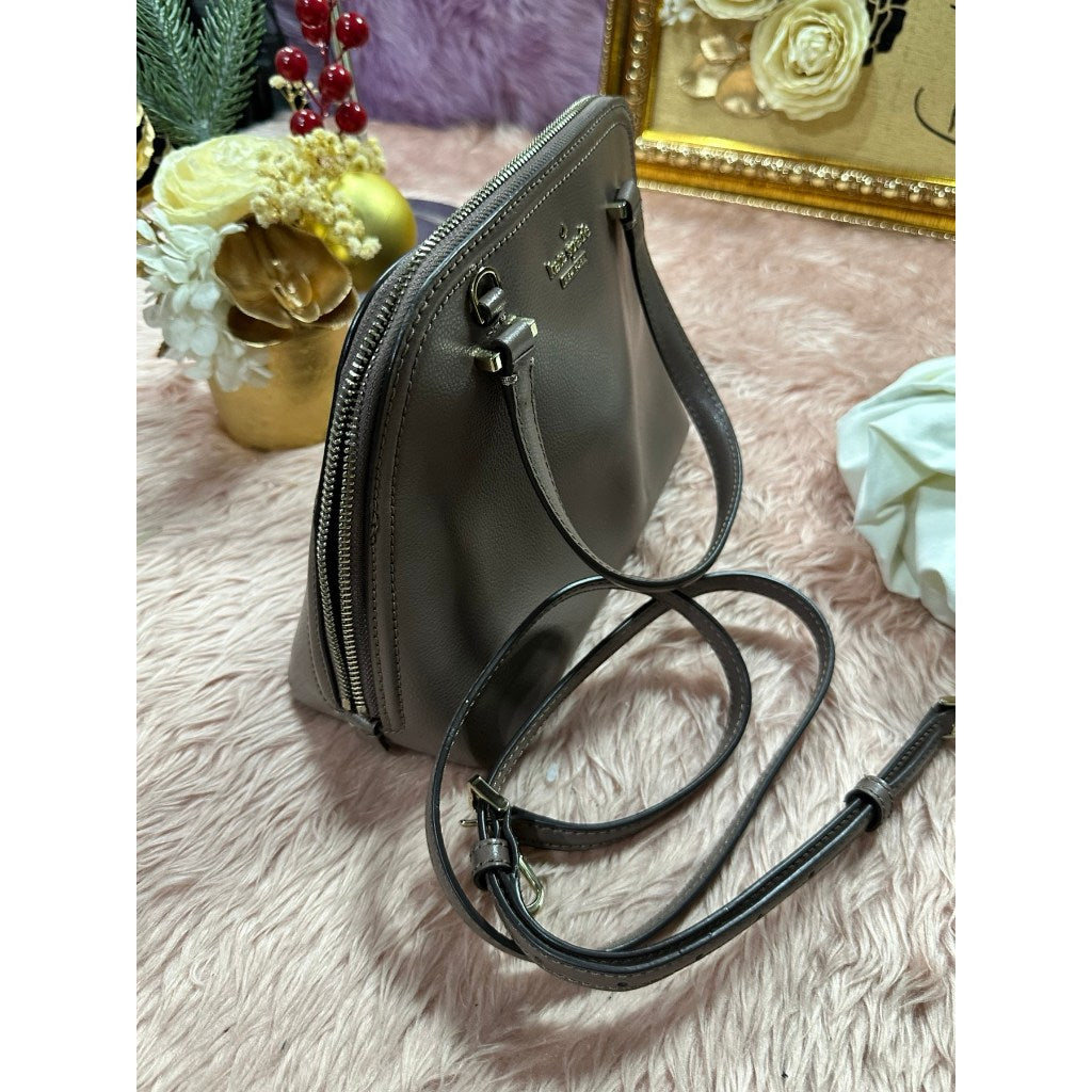 ORIG Preloved KS Patterson Drive Small Dome Satchel Brown Bag